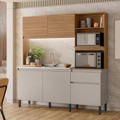 Cozinha Compacta 5 Portas 1 Gaveta Amaranto Demóbile