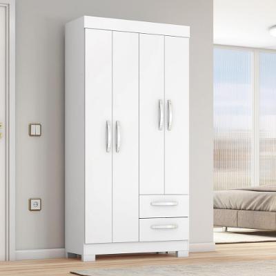 Guarda Roupa Solteiro 4 Portas 2 Gavetas Flex NT 6010 Notável Móveis