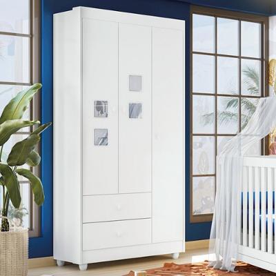 Guarda Roupa Infantil 3 Portas 2 Gavetas Life Tigus Baby