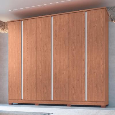 Guarda Roupa Casal 6 Portas 4 Gavetas Zeus Móveis Castro