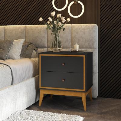 Mesa de Cabeceira 2 Gavetas Lucca EDN Móveis