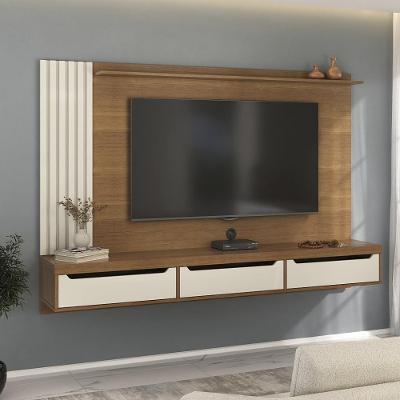 Painel Para TV até 75 Polegadas 3 Gavetas Ripado Presence Artely