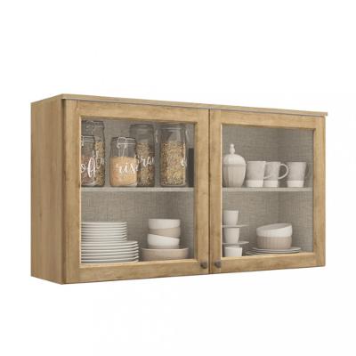 Armário Aéreo 2 Portas com Vidro 120cm Finesse THB
