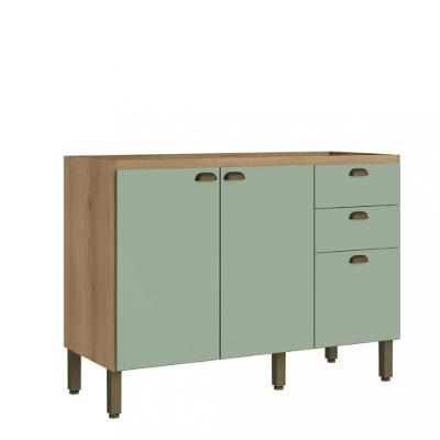 Balcão 2 Portas 3 Gavetas 120cm sem Tampo Finesse THB
