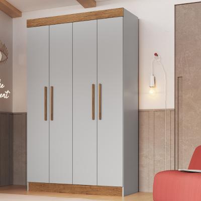 Guarda Roupa Solteiro 4 Portas MDF New Recife Doripel