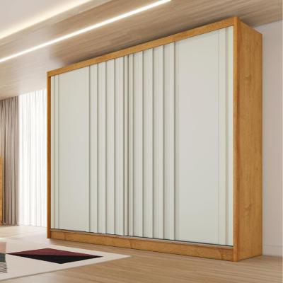 Guarda Roupa Casal 2 Portas de Correr 4 Gavetas Ripado Galati Made Marcs