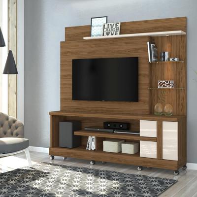Estante home para TV até 55 Polegadas com Rodizio LED Alan Madetec