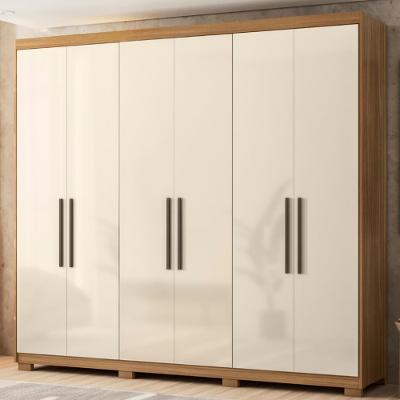 Guarda Roupa Casal com Pés 6 Portas 100 MDF Venice Demobile
