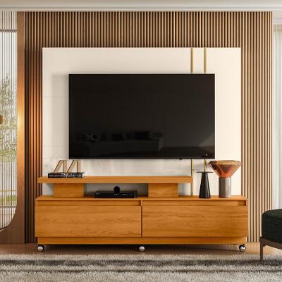 Estante home para TV até 75 Polegadas 2 Gavetas com Rodizio New Madetec