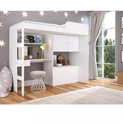 Cama Infantil Alta Multifuncional  Baú Lion Art in Moveis