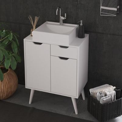 Armário Para Banheiro 2 Portas 1 Gaveta 60cm BN3637 Tecno Mobili