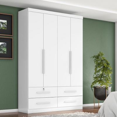 Guarda Roupa Solteiro 4 Portas 4 Gavetas Maximus Plus II Zanzini