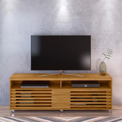 Rack para TV até 65 Polegadas 2 Portas de Correr com Rodízios Cross Frizz Madetec