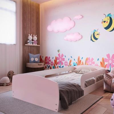 Cama Infantil Montessoriana Solteiro com Proteção Lateral Jardim Movelbras