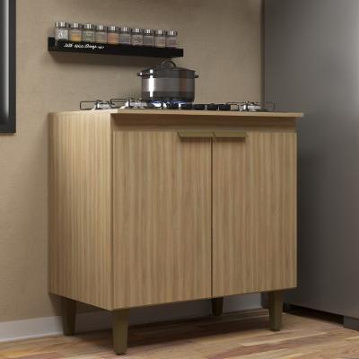 Balcão para Cooktop 2 Portas 80cm Iara J Carvalho