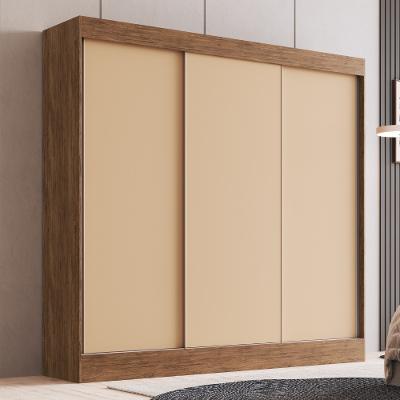 Guarda Roupa Casal 3 Portas de Correr 100 MDF Michigan Doripel