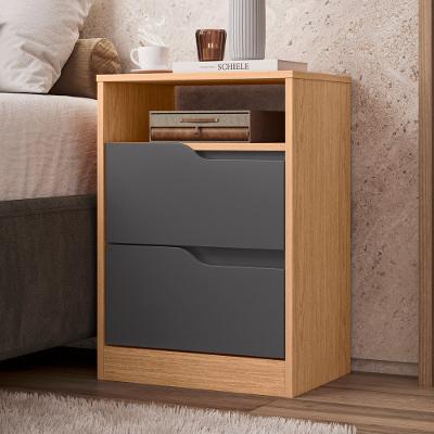 Mesa de Cabeceira 2 Gavetas Flex Sole Albatroz
