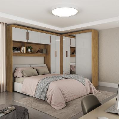 Quarto Modulado Casal com Espelho 7 Portas Belém Plus Carioca Móveis