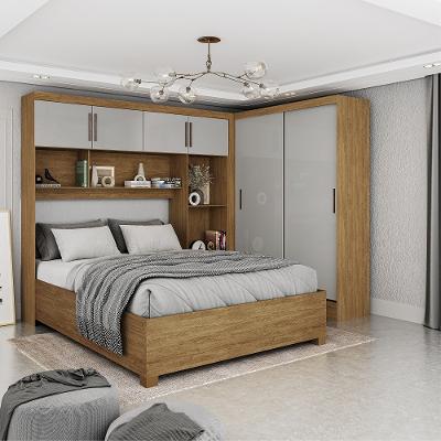 Quarto Modulado Casal 6 Portas com Cama Belém Carioca Móveis