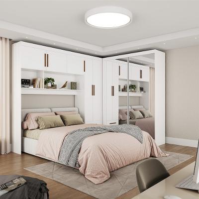 Quarto Modulado Casal com Espelho 7 Portas Belém Premium Carioca Móveis