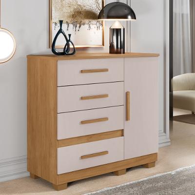 Cômoda 4 Gavetas 1 Porta com Pés Florença Benetil