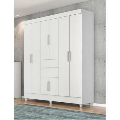 Guarda Roupa Casal 8 Portas 2 Gavetas Munique Demóbile