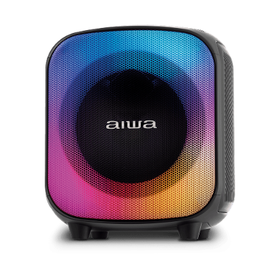 Caixa de Som PartyBox AIWA PB-07 Bluetooth 8H RGB USB TWS Preto