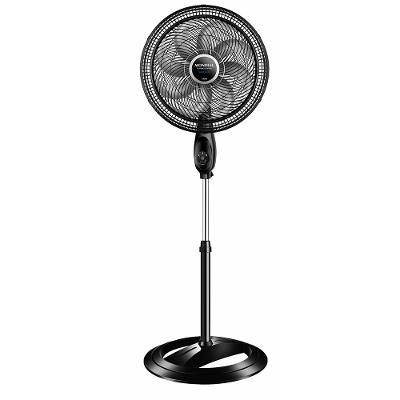 Ventilador Coluna 40cm Super Turbo Tech Mondial Preto e Prata 140W VTX-40C-8P-CR