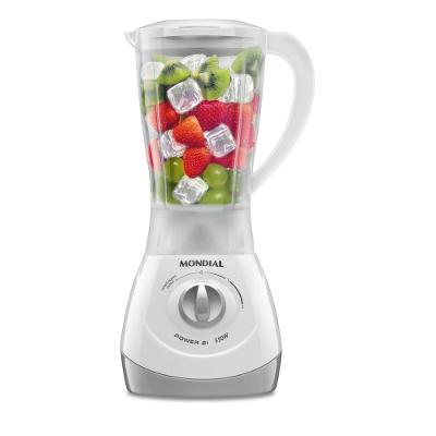 Liquidificador Power 2I Mondial Branco e Azul 370W L-26