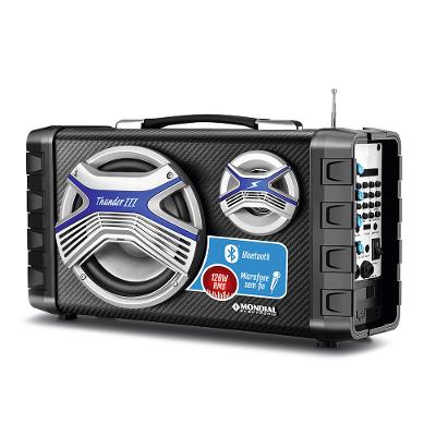 Caixa Amplificada Thunder III Mondial Multicolor 120W RMS MCO-13