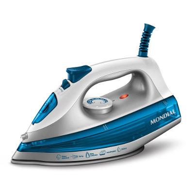 Ferro a Vapor Mondial Branco e Azul 1200W FVN-01-BL