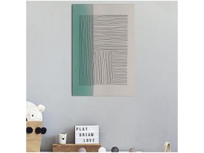 Placa Decorativa MDF Abstrato Linhas 30x44cm
