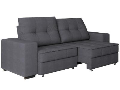 Sofá Retrátil Reclinável 4 Lugares Suede Moviment Artesano Linoforte