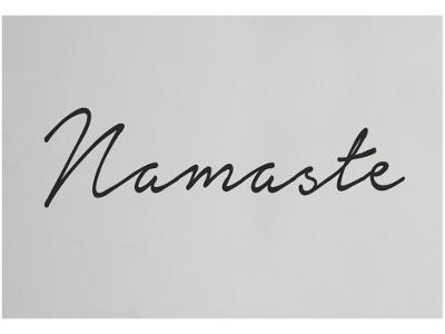 Placa Decorativa MDF Good Vibes Namaste 20x29cm