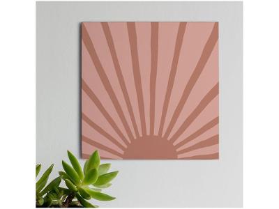 Placa Decorativa MDF Terracota Luz 20x20cm