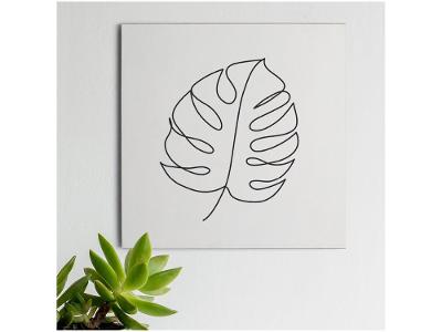 Placa Decorativa MDF Costela Adão BR 20x20cm