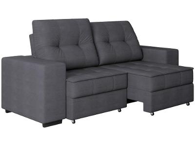 Sofá Retrátil Reclinável 3 Lugares Suede Moviment Artesano Linoforte