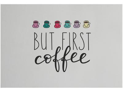 Placa Decorativa MDF Coffee 20x29cm 