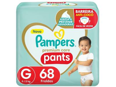 Fralda Pampers Premium Care Pants Calça Tam. G