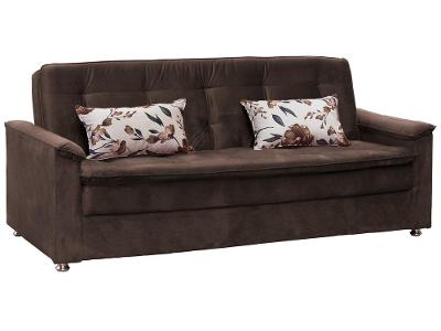 Sofá-cama Casal 3 Lugares Reclinável Veludo