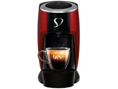 Cafeteira Espresso TRES Touch Vermelha 3 Corações