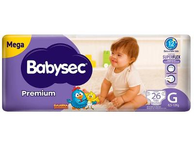 Fralda Babysec Premium Galinha Pintadinha Tam. G 8,5 a 12k
