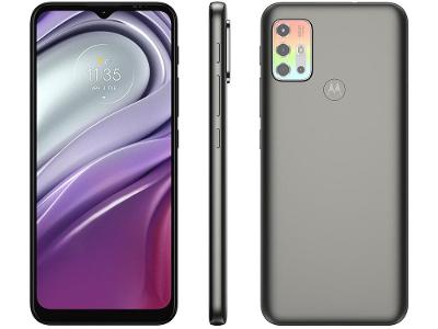 Smartphone Motorola Moto G20 64GB Grafite 4G 4GB RAM Tela 6,5” Câm. Quadrupla + Câm Selfie 13MP