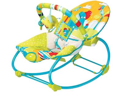 Cadeirinha de Descanso Mastela Reclinável Vibratória com Móbile Rocker Elefante até 18kg