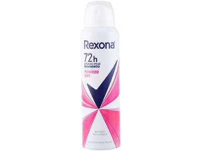 Desodorante Antitranspirante Aerossol Rexona Powder Dry Feminino 72 Horas 150ml