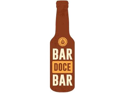 Placa Decorativa MDF Open Bar 7,5x28,5cm
