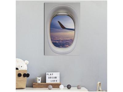 Placa Decorativa MDF Avião 30x44cm 