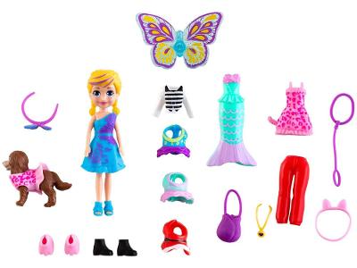 Boneca Polly Pocket Kit Cachorro Fantasias 