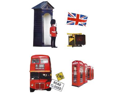 Adesivo de Parede PVC Adesif Londres 70x50cm