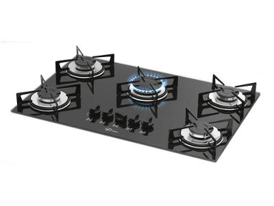 Cooktop 5 Bocas Fischer Preto a Gás GLP